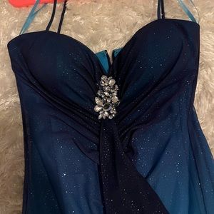 Formal Blue Sparkly Dress